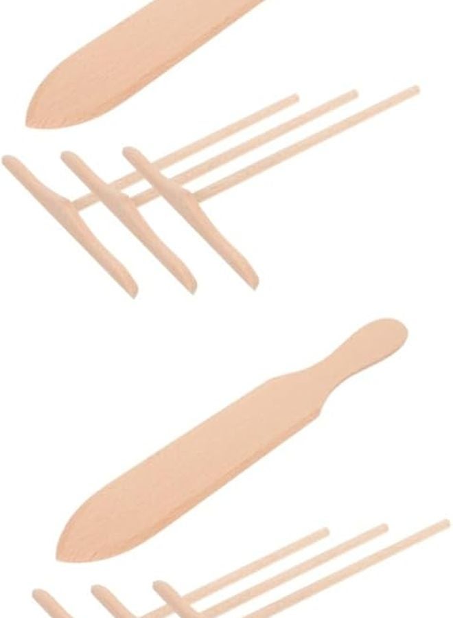 ABOOFAN 2 Sets Beechwood Crepe Spreader and Spatula Kit Non Stick Pancake Maker Accessories - Image 1